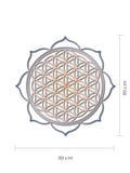 Mandala de Corcho para Pared ** FLOR DE LA VIDA **
