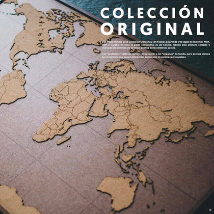Mapamundis - Colección "ORIGINALES" (CORCHO sobre HDF)