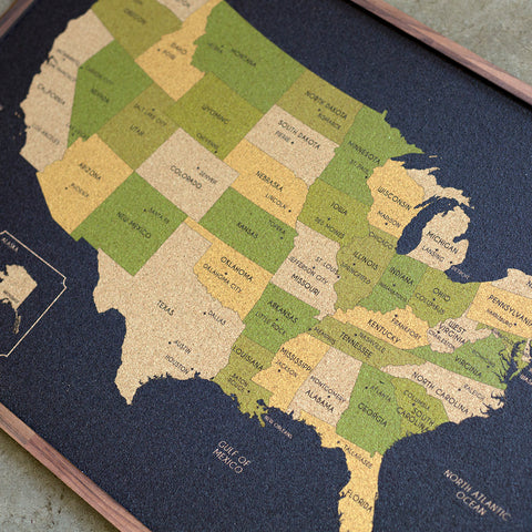 Mapas de EEUU de Viajes en Corcho - Colección "IMPRESOS"