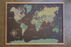 Mapamundi de CORCHO - Colección IMPRESOS - 110 x 80 cm
