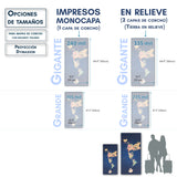 Mapamundi de CORCHO - Proyección Dymaxion - Reforzado