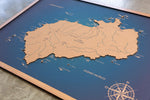 Mapa de Isla del Coco de CORCHO - Colección IMPRESOS