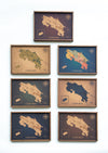 Mapa de Costa Rica en Corcho Natural · Colección Impresos · Edición de Escritorio · 20 × 14 cm