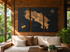 Mapa de Costa Rica de CORCHO - Colección TRÍPTICOS