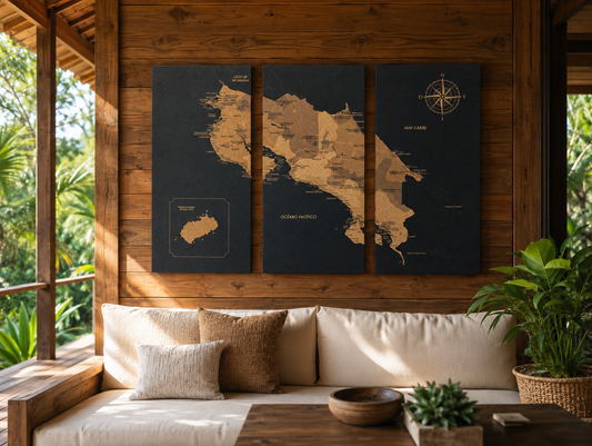 Mapa de Costa Rica de CORCHO - Colección TRÍPTICOS