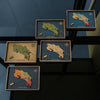 Mapa de Costa Rica de CORCHO - Colección RELIEVE - 20 x 14 cm (Tamaño para Escritorio)