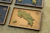 Mapa de Costa Rica de CORCHO - Colección RELIEVE - 20 x 14 cm (Tamaño para Escritorio)
