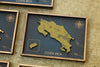 Mapa de Costa Rica de CORCHO - Colección RELIEVE - 20 x 14 cm (Tamaño para Escritorio)