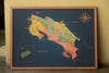 Mapa de Costa Rica de Corcho · Colección RELIEVE | 110 × 80 cm