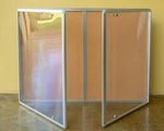 Tablero de anuncios de corcho con cerradura para exteriores – 48 x 36 pulgadas - 121 x 91 cm