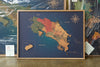 Mapa de Costa Rica de CORCHO - Colección RELIEVE - 80 x 58 cm