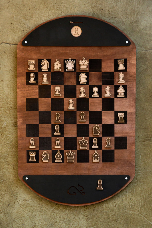 Tablero de Ajedrez Magnético de Pared Premium