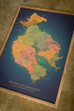 Mapa de la Provincia de Guanacaste en CORCHO