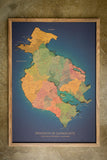 Mapa de la Provincia de Guanacaste en CORCHO