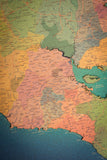 Mapa de la Provincia de Guanacaste en CORCHO