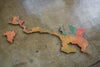 Contorno de Mapa de la Provincia de Puntarenas en CORCHO para Pared