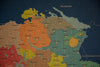 Mapa de Suiza en Corcho Natural - Colección IMPRESOS