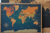 Mapamundi de CORCHO - Colección MONOCAPA - 110 x 80 cm + División Estados EEUU