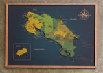 Mapa de Costa Rica de CORCHO - Colección RELIEVE - 110 x 80 cm
