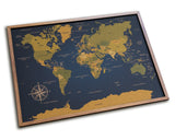 Mapamundi de CORCHO - Colección IMPRESOS - 80 x 58 cm