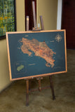Mapa de Costa Rica de CORCHO - Colección RELIEVE - 110 x 80 cm V5