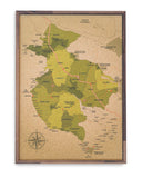 Mapa de la Provincia de Guanacaste en CORCHO