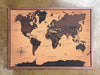 Mapamundi de CORCHO - Colección RELIEVE - 110 x 80 cm