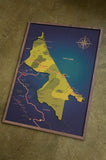 Mapa de la Provincia de Limón en CORCHO