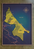Mapa de la Provincia de Limón en CORCHO