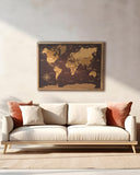 Mapamundi de CORCHO - Colección IMPRESOS - 110 x 80 cm