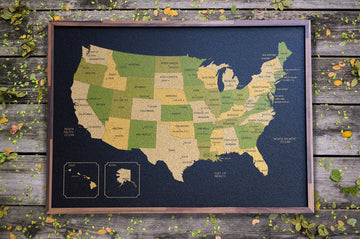Mapa de EEUU de CORCHO - Colección IMPRESOS