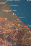 Mapa de Costa Rica en Corcho Natural - Colección Impresos · Edición Especial Camino de Costa Rica · 110 × 80 cm