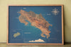 Mapa de Costa Rica en Corcho Natural - Colección Impresos · Edición Especial Camino de Costa Rica · 110 × 80 cm