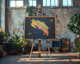 Mapa de Costa Rica de CORCHO - Colección RELIEVE - 110 x 80 cm