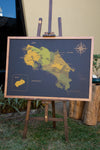 Mapa de Costa Rica de Corcho · Colección IMPRESOS | 110 × 80 cm