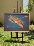 Mapa de Costa Rica de CORCHO - Colección RELIEVE - 110 x 80 cm V5