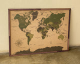 Mapamundi de CORCHO - Colección IMPRESOS - 80 x 58 cm