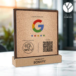 Placa Personalizada para Negocios – Obtén Reseñas en Google con Tecnología NFC y Código QR