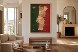 Mapa de Portugal de CORCHO - Colección IMPRESOS