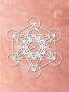 Cubo de Metatrón de Corcho Natural – Geometría Sagrada y Decoración de Pared