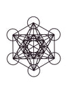 Cubo de Metatrón de Corcho Natural – Geometría Sagrada y Decoración de Pared