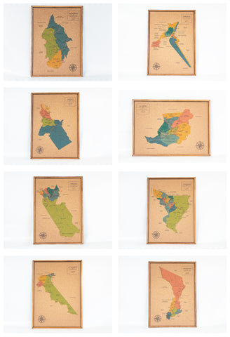 Mapas de Cantones de Cartago de CORCHO - Colección IMPRESOS