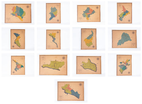 Mapas de Cantones de Puntarenas de CORCHO - Colección IMPRESOS