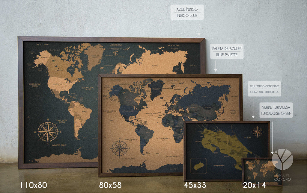 ▷ Mapamundi de corcho  Las mejores Ofertas de Mapas del Mundo