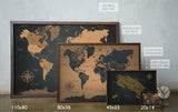 Mapamundi de CORCHO - Colección IMPRESOS - 80 x 58 cm