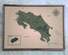 Mapa de Costa Rica de Corcho · Colección IMPRESOS | 80 × 58 cm