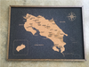 Mapa de Costa Rica de CORCHO - Colección IMPRESOS - 55 x 40 cm