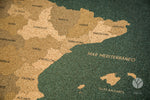 Mapa de España de CORCHO - Colección IMPRESOS
