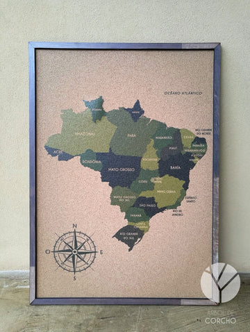 Mapa de Brasil de Corcho · Colección IMPRESOS