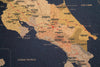 Mapa de Costa Rica en Corcho Natural - Colección Impresos · 45 × 33 cm